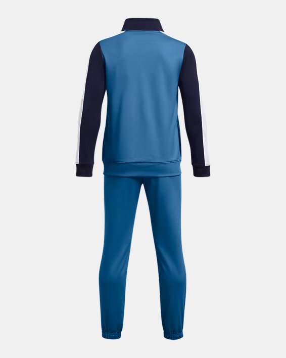 UA Knit Colorblock Trainingsanzug für Jungen, Blue, pdpMainDesktop image number 1